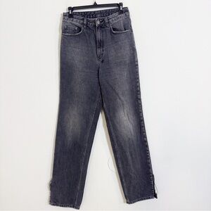 Ksubi playback Jean throwback grey side slit ankle jeans